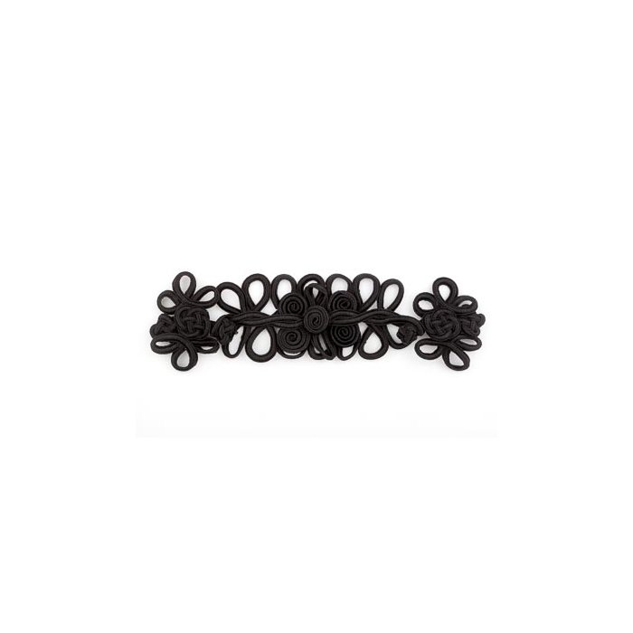 Posamentenverschluss - schwarz, 18,5 x 5 cm
