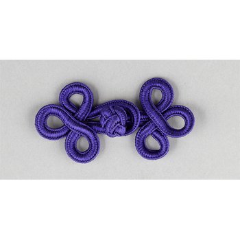 Posamentenverschluss - violett, 7 x 3,5 cm