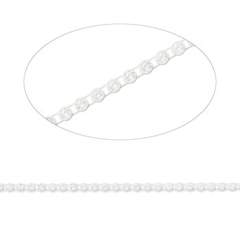 1-Reihiges Strass-Band crystal-weiß, 4 mm