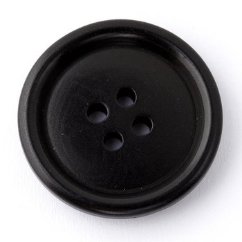 Steinnuss Sakkoknopf schwarz, 15 bis 25 mm