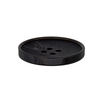 Sakkoknopf schwarz meliert, 28 mm