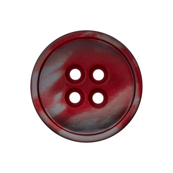 Sakkoknopf rot-grau meliert, 15 bis 25 mm