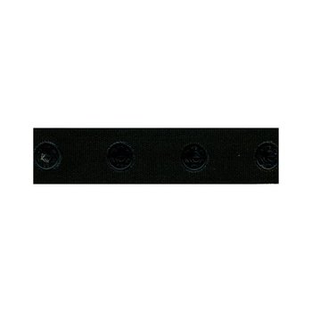 Druckknopfband 18 mm, schwarz