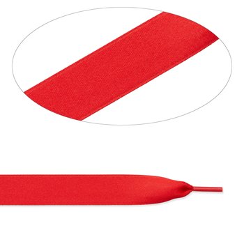 Schnürsenkel Satin, 16 mm, rot 90cm lang