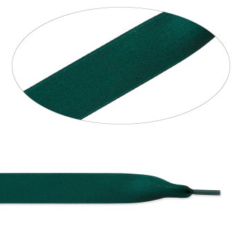 Schnürsenkel Satin, 16 mm, grün 90cm lang