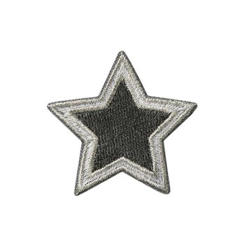 Stern grau-silber, Ø 4,3 cm