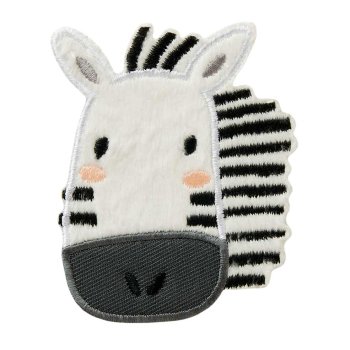 Zebra - Kopf, 5,5 x 7,3 cm