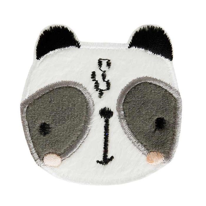 Panda - Kopf, 5,5 x 5,8 cm