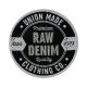 Premium Raw Denim schwarz-grau, Ø 5,3 cm