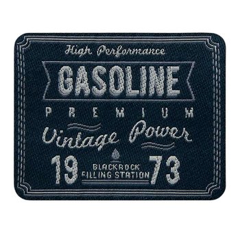 Gasoline 1973 blau-grau, 6,3 x 5cm