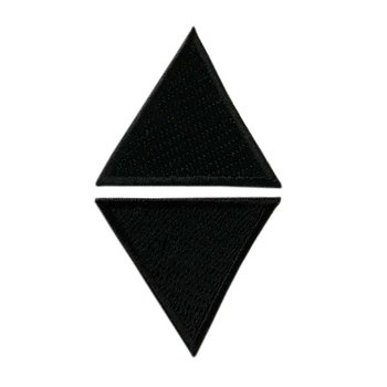 2 Dreiecke schwarz, 3 x 3 cm