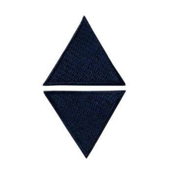 2 Dreiecke marine, 3 x 3 cm