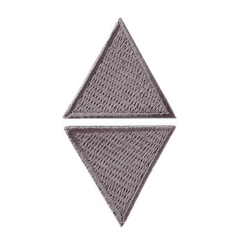 2 Dreiecke grau, 3 x 3 cm