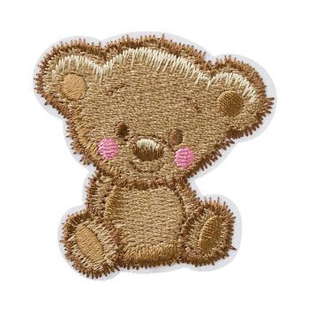Teddybär zottelig beige, 5,2 x 5,2 cm