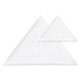 2 Dreiecke weiß, 6 x 4 cm, 10,5 x 7 cm