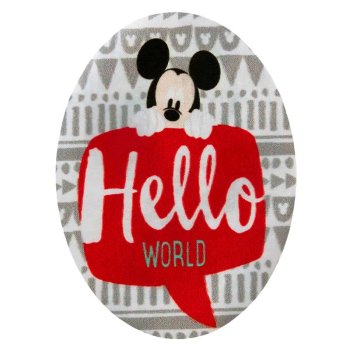 Disney© Druckflicken grau-rot  2 Stk. Mickey, 7 x 9 cm