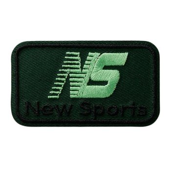 New Sports, schwarz-grün, 5,2 x 3,2 cm