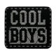 Cool Boys, schwarz-grau, 3,8 x 3,5 cm