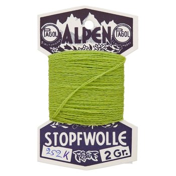 10 m Alpen- Stopfwolle - apfelgrün