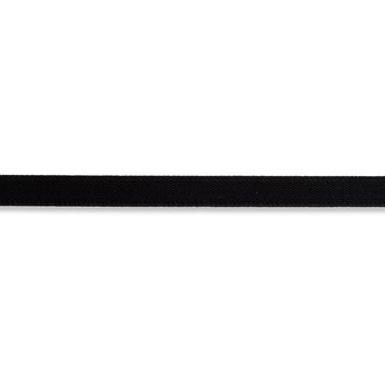 Strumpfgummiband Velour, 15 mm schwarz
