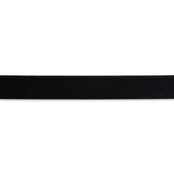 Strumpfgummiband Velour, 24 mm schwarz