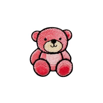 Teddy, rosa, 3 x 3,5 cm