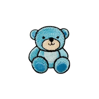 Teddy, blau, 3 x 3,5 cm
