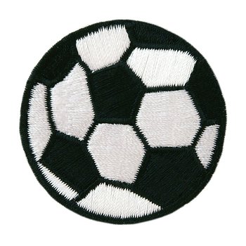 Fußball schwarz/weiß, Ø 15 cm