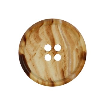 Sakkoknopf beige-braun gemasert, 15 bis 25 mm