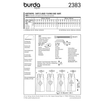 Burda 2383, Kartenspiel