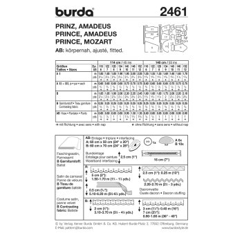 Burda 2461, Prinz, Amadeus