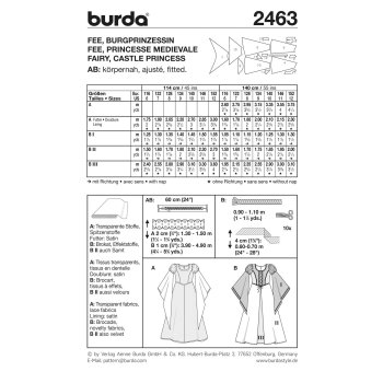 Burda 2463, Fee & Burgfräulein