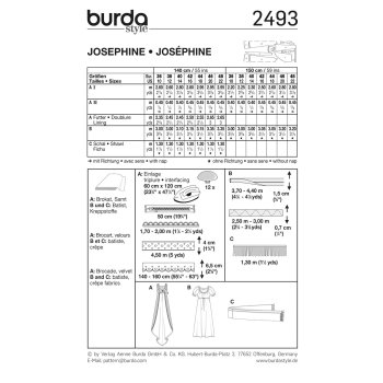 Burda 2493, Empire-Kleid