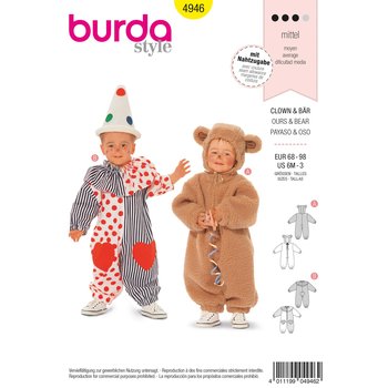 Burda 4946, Baby - Overall