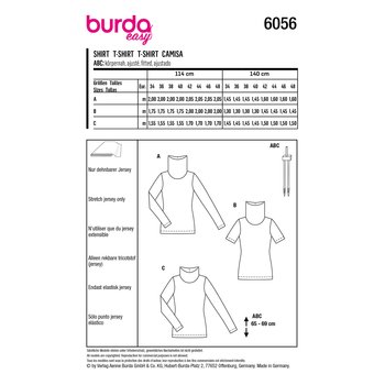 Burda 6056, Shirt