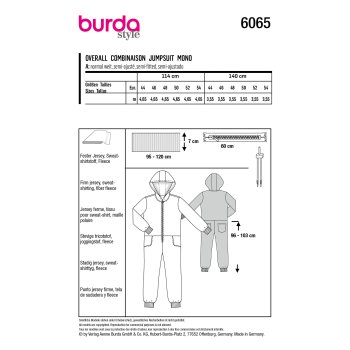 Burda 6065, Overall