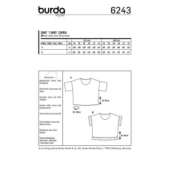 Burda 6243, Shirt