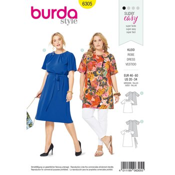 Burda 6305, Shirt und Kleid