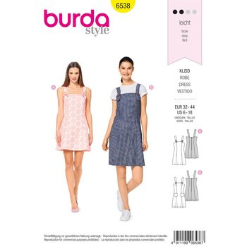 Burda 6538, Träger-Kleid