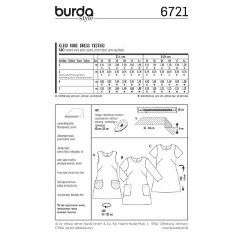 Burda 6721, Träger-Kleid