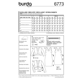 Burda 6773, Kleid