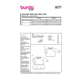 Burda 9277, Kleid, Shirt