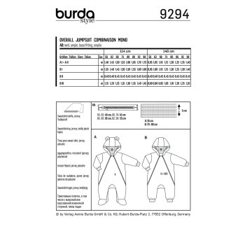 Burda 9294, Overall