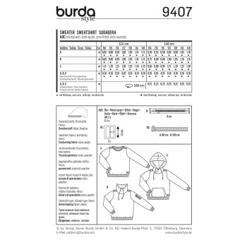Burda 9407, Sweater
