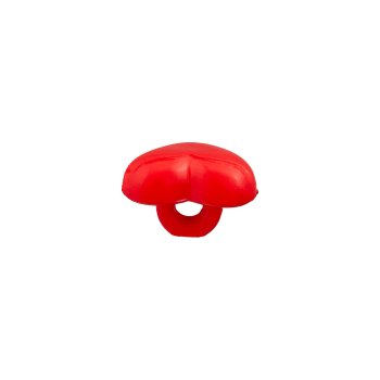 Ösenknopf Herz 11 mm, rot