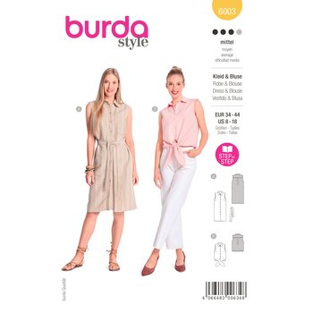 Burda 6003, Kleid & Bluse