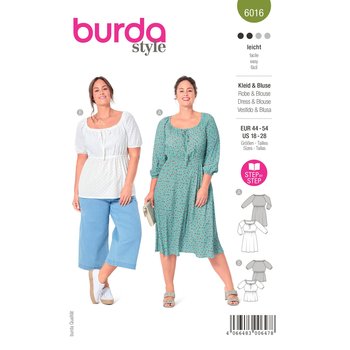 Burda 6016, Kleid &Bluse