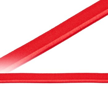 Paspelband elastisch zweiseitig 10mm, rot