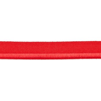 Paspelband elastisch zweiseitig 10mm, rot