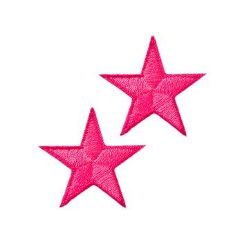 Stern pink, Ø 3,3 cm, 2 St.